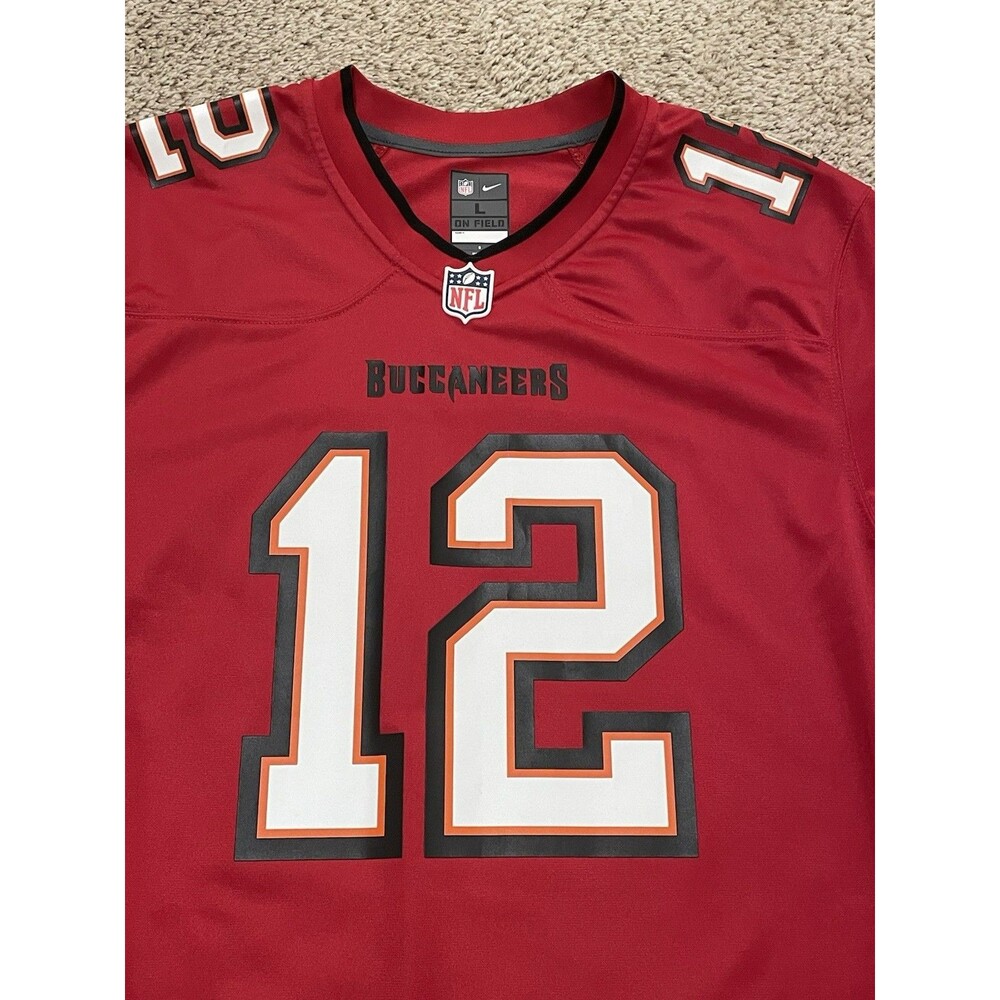Tom Brady #12 NFL Tampa Bay Buccaneers Nike On Field Authentic Jersey Size Large - Picture 3 of 5